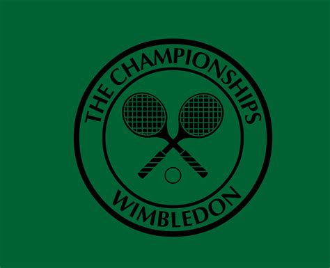 Wimbledon The Championships Logo Black Symbol Tournament Open Tennis