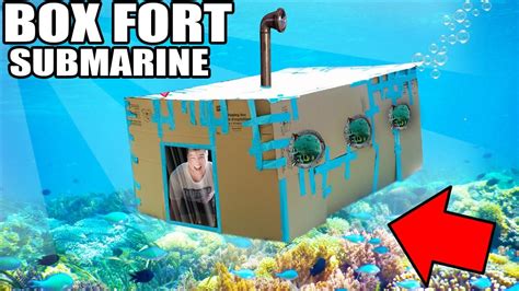 Box Fort Submarine Challenge 📦💦 Youtube