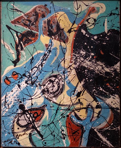 Jackson Pollock Water Birds 1943 Oil On Canvas 92119