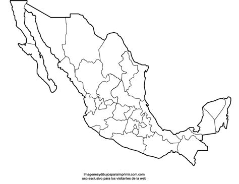 23 Mapa De Mexico Sin Nombres Para Imprimir Background Metros