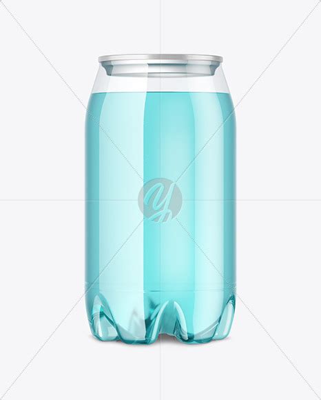Download Clear PET Drink Can Mockup in Can Mockups on Yellow Images Object Mockups