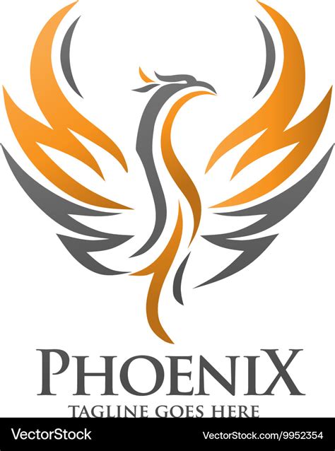Phoenix Logo Royalty Free Vector Image Vectorstock