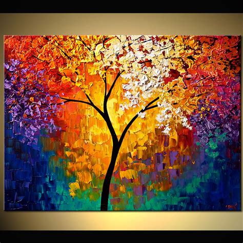 Abstract Tree Paintings Original Abstract Art Modern Art And