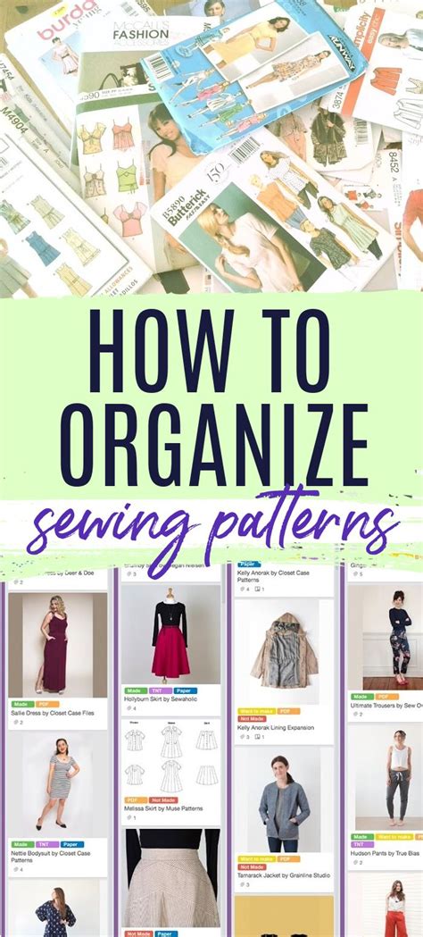 Sewing Pattern Storage Ideas Sewing Pattern Storage Sewing Patterns