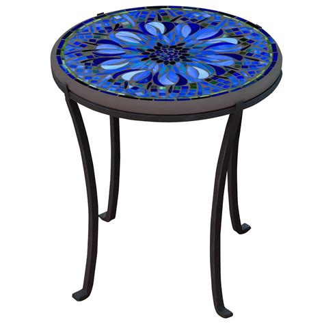 Bella Bloom Mosaic Chaise Table Neille Olson Mosaics Iron Accents