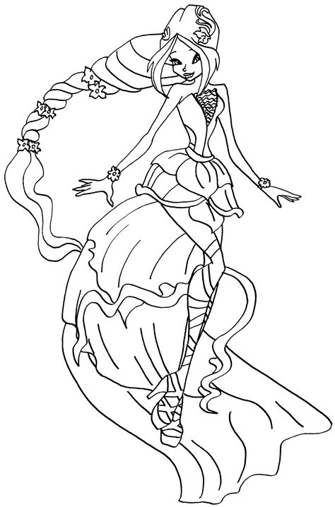 Riesige auswahl an puppen & zubehör. ,Winx Princess coloring pages, download and print for free