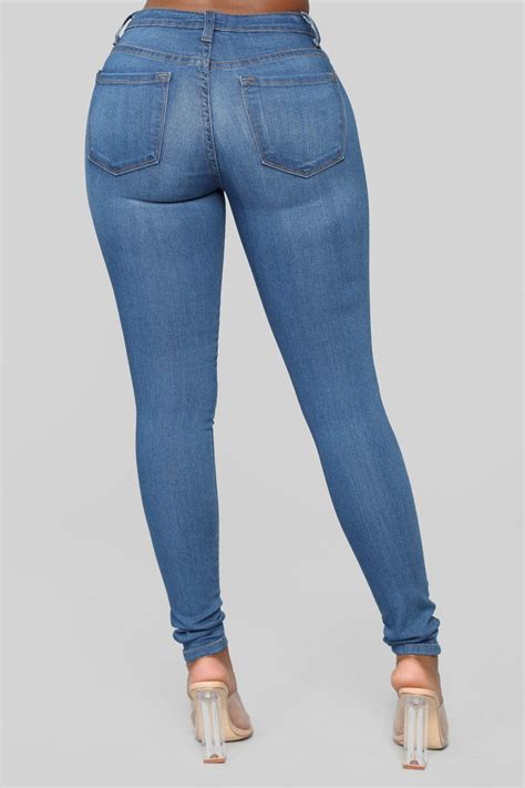 Classic Mid Rise Skinny Jeans Medium Blue Womens Ripped Jeans Black Ripped Jeans Mid Rise