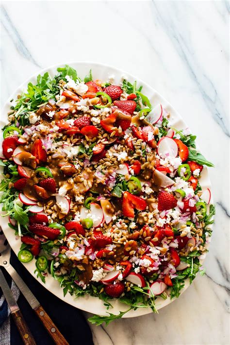 Strawberry Arugula Salad Recipe With Balsamic Vinaigrette Cookie And Kate