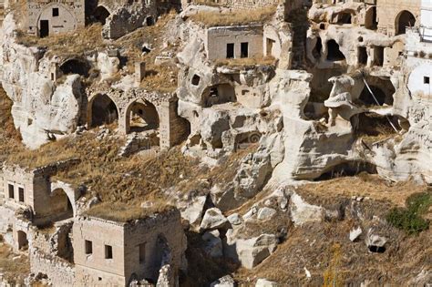 Cave Dwellings In Cappadocia Turkey Stock Photo Image