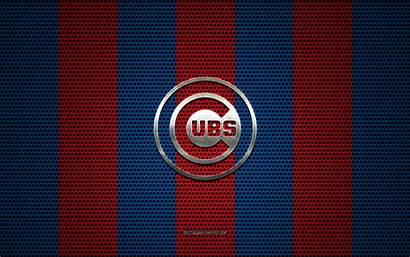 Cubs Chicago Baseball Background Club Emblem Metal