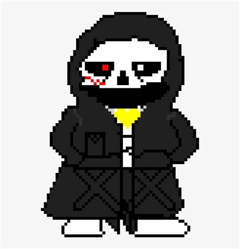 Cross Sans In A Cloak Pixel Art Transparent Png 750x800 Free