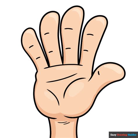How To Draw A Cartoon Hand Really Easy Drawing Tutorial