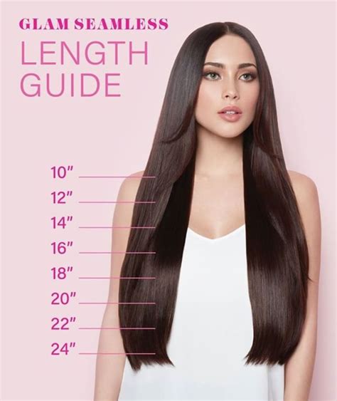 Hair Extension Length Chart