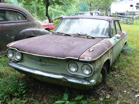 Chevy Corvair, Wrecking Yards, Junk Yard, Abandoned Cars, Barn Finds
