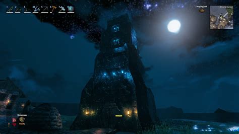 Completed Build Black Marble Tower With Lightning Rod Rvalheim