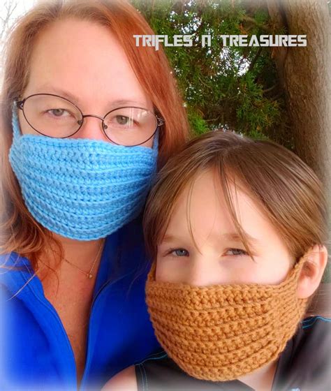 Add custom text in our easy to use design center. Pleated Face Mask with Pocket for Removable Filter~FREE Crochet Pattern - Trifles & Treasures