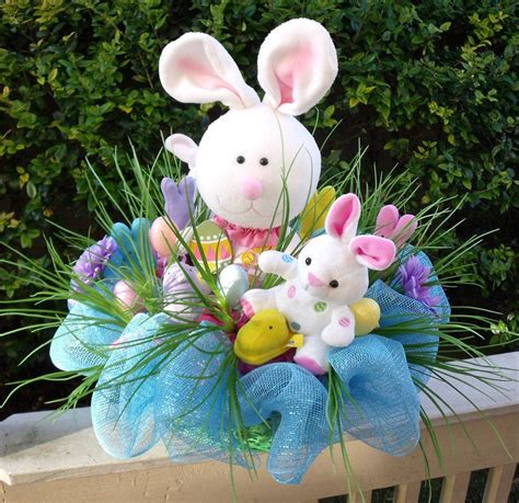 Bunny Centerpiece Easter Arrangement Easter Flower By