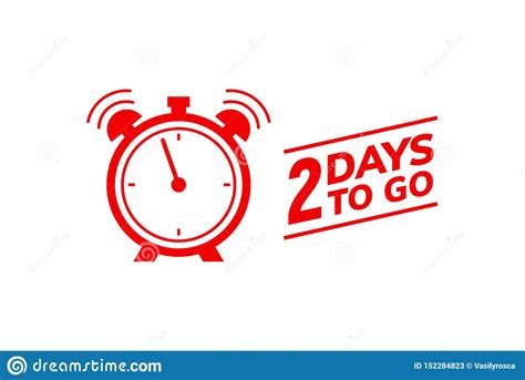 2 Day To Go Last Countdown Icon Two Day Go Sale Price Offer Promo Deal
