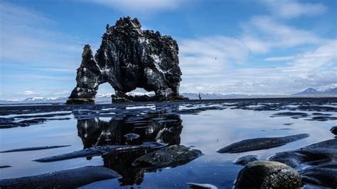 The Imposing Rocky Dragon Hvítserkur From Northwestern Iceland