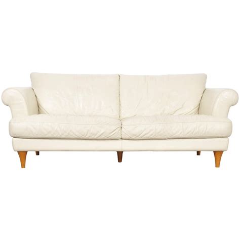 82l x 33w x 32.5h seat dimensions: Beige Mid-Century Modern Italian Leather Sofa, 1970s at 1stdibs