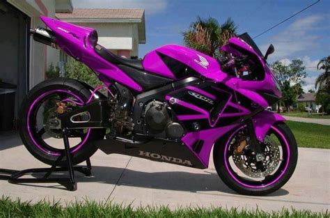 Purple Cbr 600 Rr Мотоцикл для девушки Спортивные мотоциклы Девушки