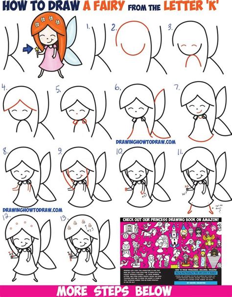 We did not find results for: How to Draw a Cute Cartoon Fairy (Kawaii Chibi) from Letter 'K' Easy Step by Step Drawing ...