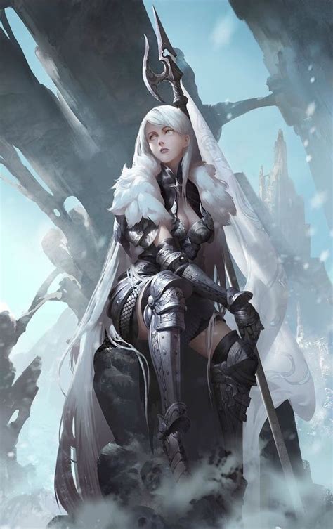 Winter Warrior Girl Character Art Fantasy Character Design Fantasy