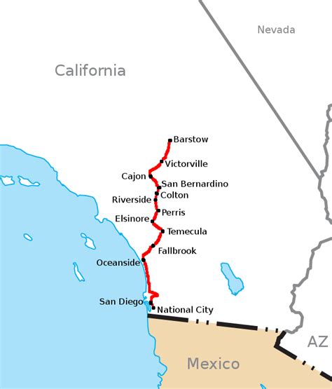 California Southern Railwoard Map San Diego Electric Railway Association