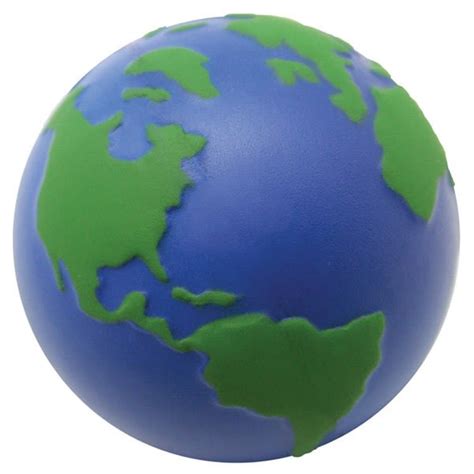 Earth Globe Stress Relief Squeezie Ball Custom Stress Balls In Bulk