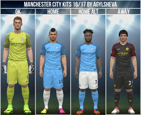 Shop the latest manchester city football kit here. PES 2016 Manchester City 16/17 Kits by Agylsheva - PES Patch