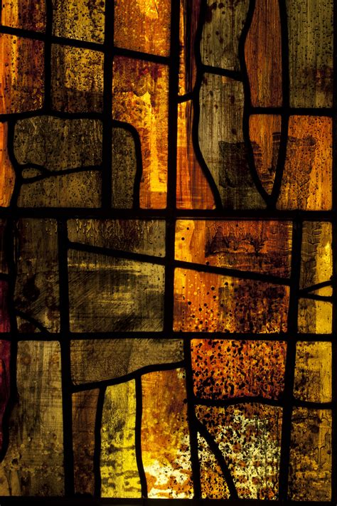 John Piper Stained Glass Window In The Chapel At Churchill College