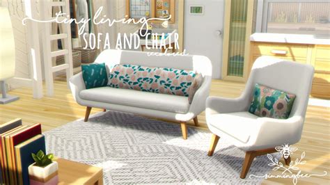 Tiny Living Standalone Sofachair Recolored • In 2022 Sims House