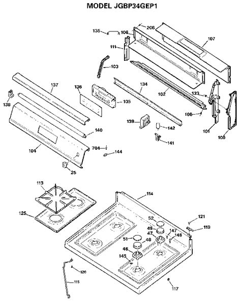 Ge Spectra Gas Stove Replacement Parts