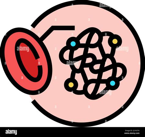 Hemoglobin For Blood Color Icon Vector Illustration Stock Vector Image