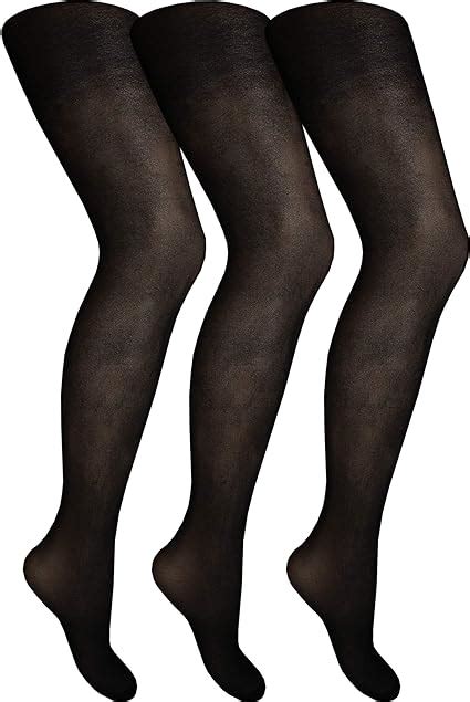 Cindy Womens Ladder Resist Tights With Panel Gusset 3 Pair Pack