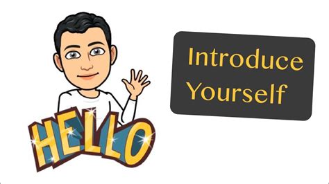 How To Introduce Yourself In English Youtube