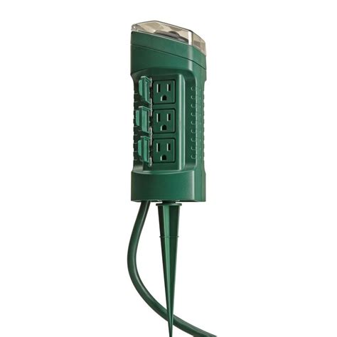 Get the best deals on outdoor electrical plugs, outlets & covers. Woods Outdoor 6-Outlet Yard Stake with Photocell Light ...