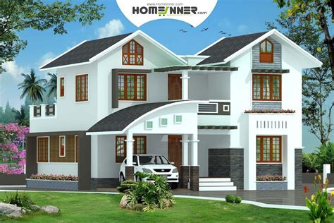 Kerala Style 4 Bhk 1950 Sq Ft Modern Home Design Home1650sq In 2019