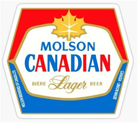 Molson Canadian Lager Logo Sticker Pro Sport Stickers
