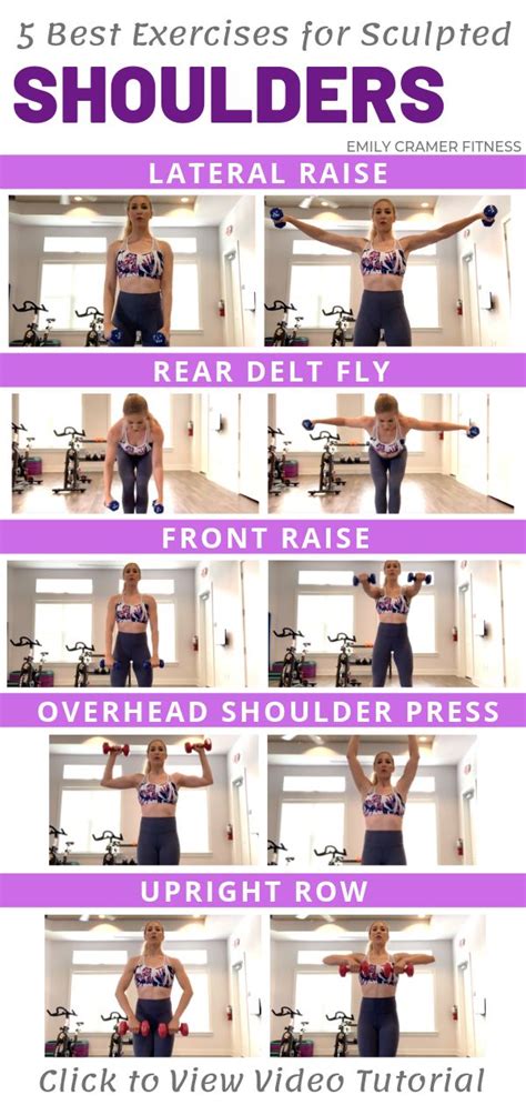 5 Best Exercises For Sculpted Shoulders Shoulder Workout Women