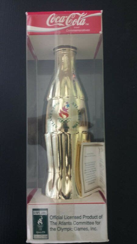 1996 Gold And Silver Coca Cola Bottle Olympic Games Atlanta Limited
