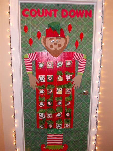2013 Christmas Office Door Decoration Advent Calendar Made From Card