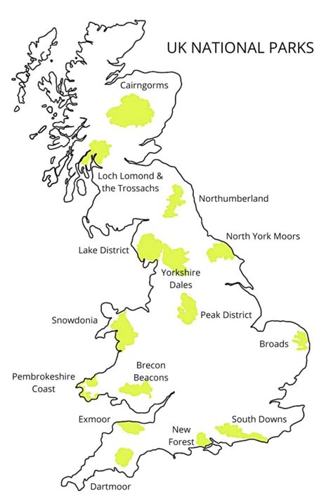 The Uk National Parks Map Guide And Visiting Tips