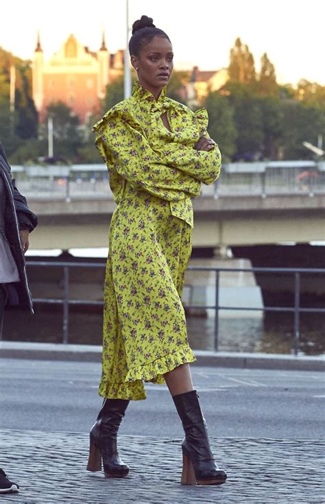 Rihannas Yellow In Stockholmlainey Gossip Lifestyle