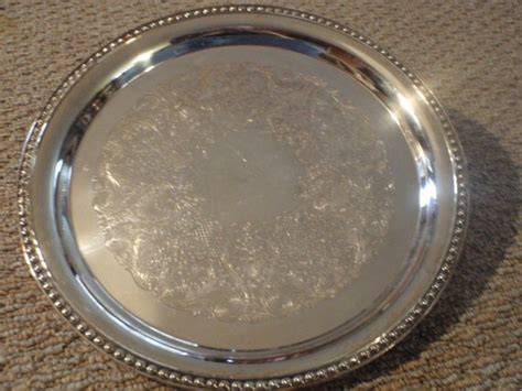 Beautiful Wm A Rogers Silver Plate Round By Auntbettyscloset