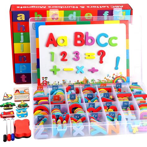 Buy 253 Pcs Magnetic Letters And Numbers Kit With Double Sided Magnetic