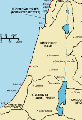 Ancient Israel Geography Map