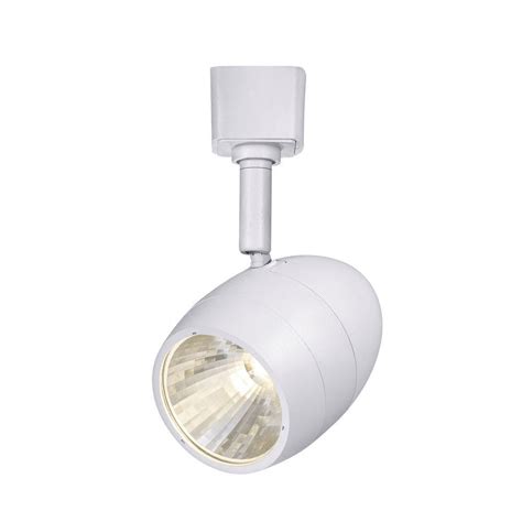 Here is a helpful video by upshine that shows you how to install track light on ceiling from start to finish. Hampton Bay 2.56 in. 1-Light White Dimmable Integrated LED ...