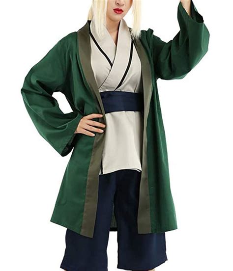 Green Tsunade Naruto 5th Hokage Cloak Jackets Masters