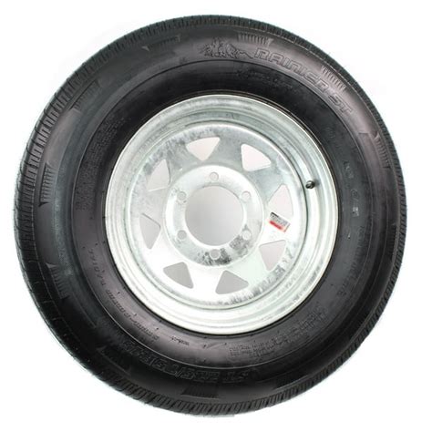 Radial Trailer Tire On Rim St22575r15 22575 15 15 6 Lug Wheel